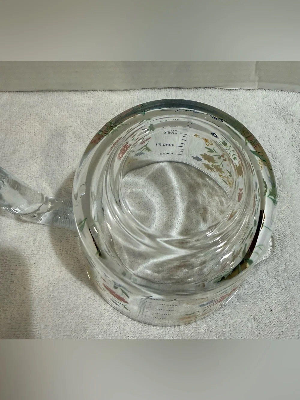 Dolly Parton 2 Cup Glass Measuring Cup Wildflower Butterfly Dishwasher Safe New
